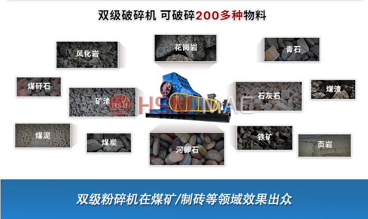 原煤破碎用1000x1000型雙級粉碎機下雨天照常工作處理量大，多少錢